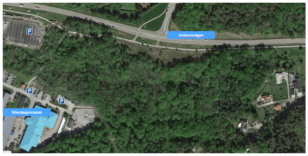 Flygfoto över Håldalen