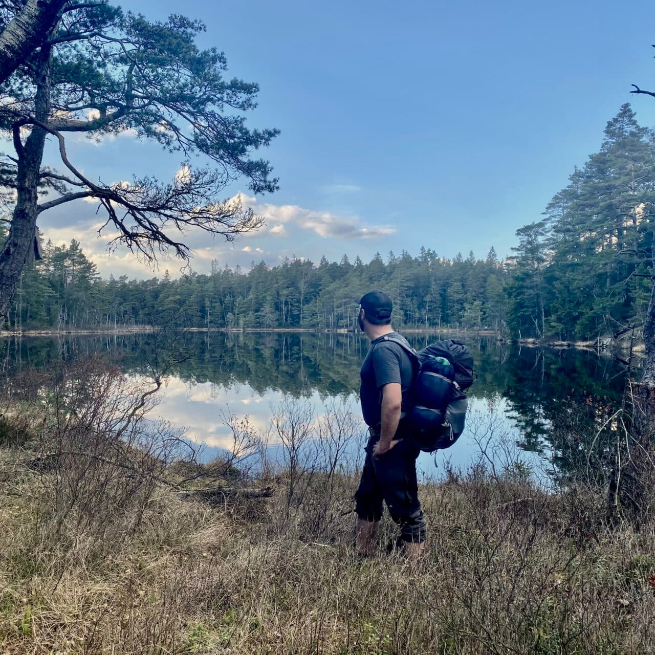 Vy över den lilla Lagsjön