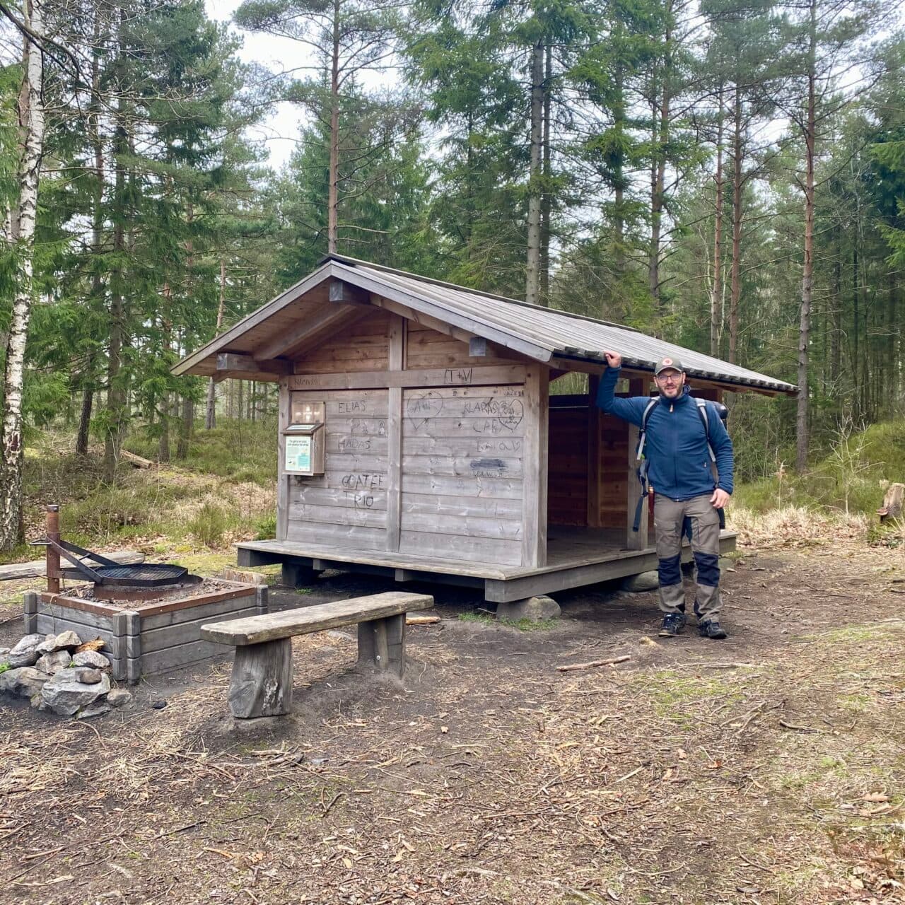 Det stora vindskyddet vid Hästevatten
