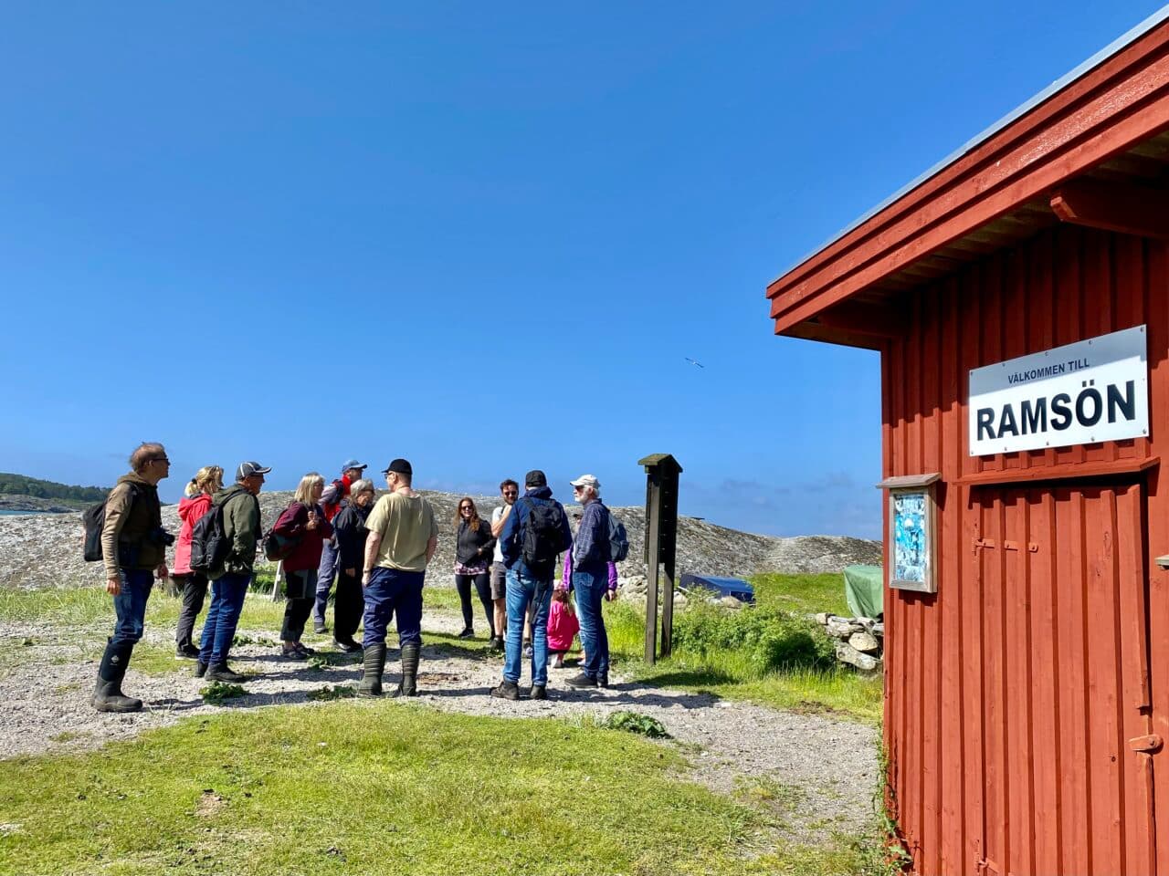Vid landstigningen på Ramsön