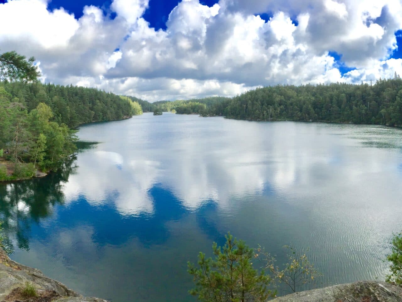 Vy över Härsevatten från sydänden