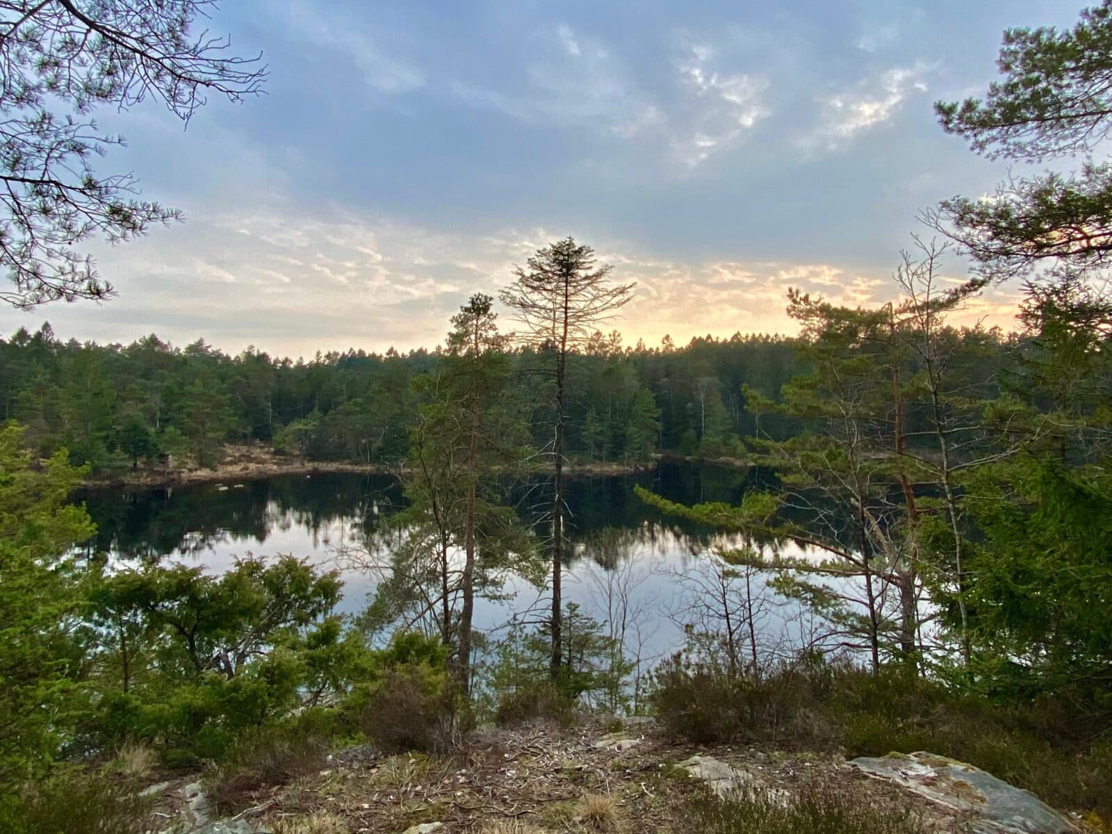 Solnedgång på etapp 8