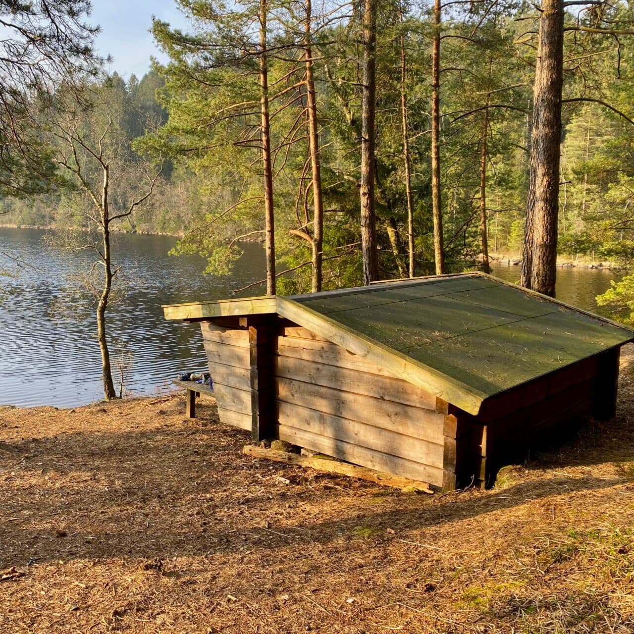 Vindskyddet vid Övre Långevatten