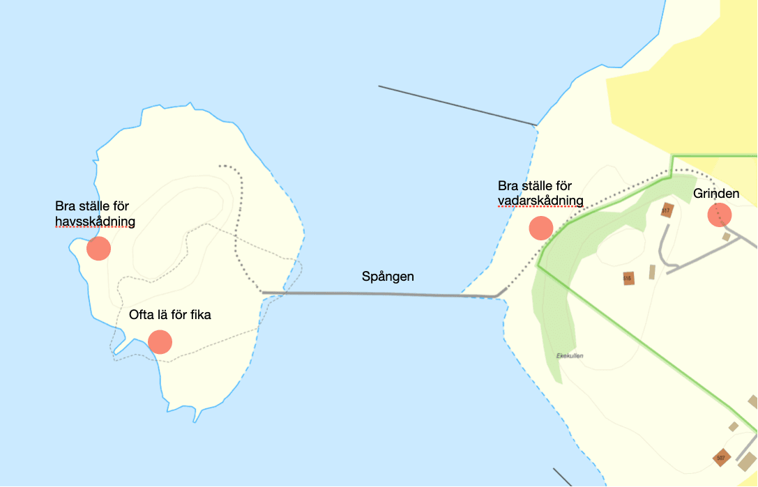 Karta över Norums holme
