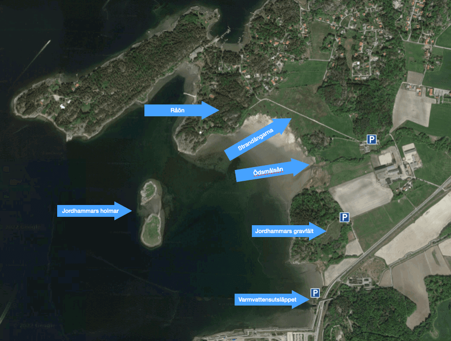 Karta över Jordhammarsviken