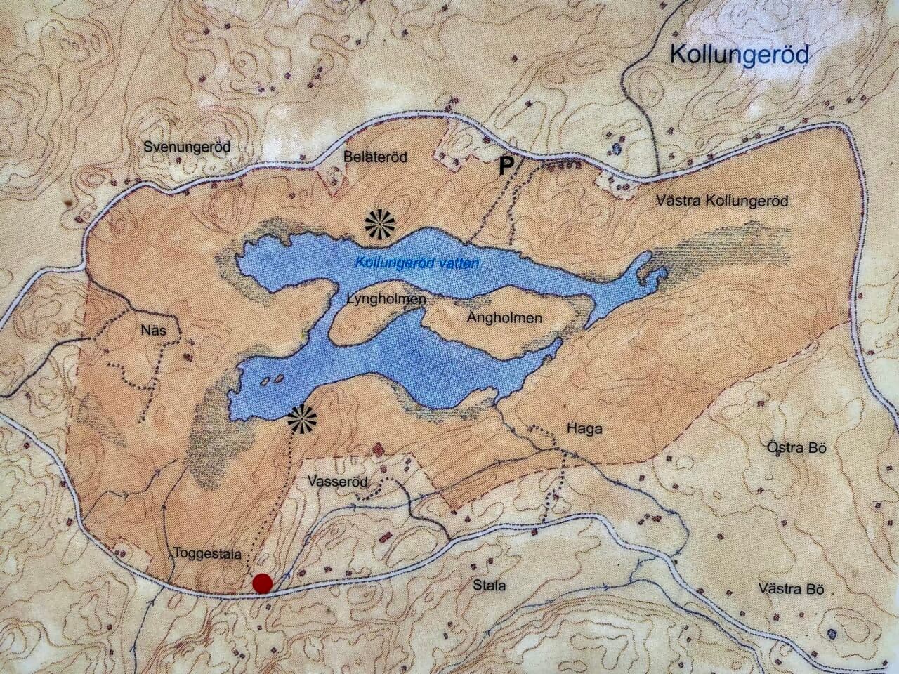 Karta över Kollungeröd