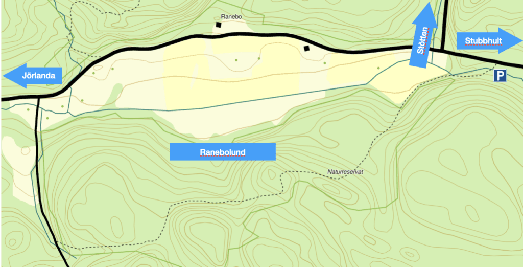 Karta över Ranebolund
