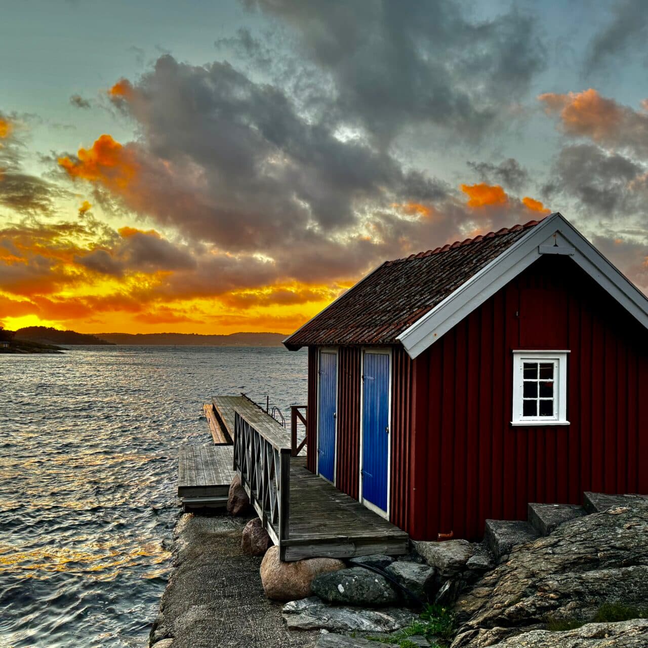 Sjöbod vid havet
