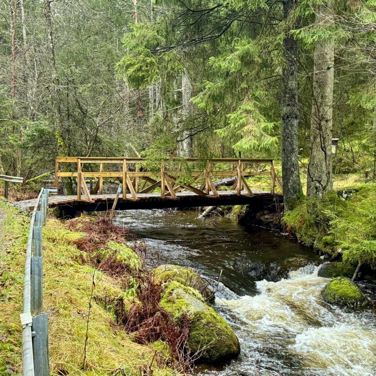 Entrén till Rördalens naturreservat