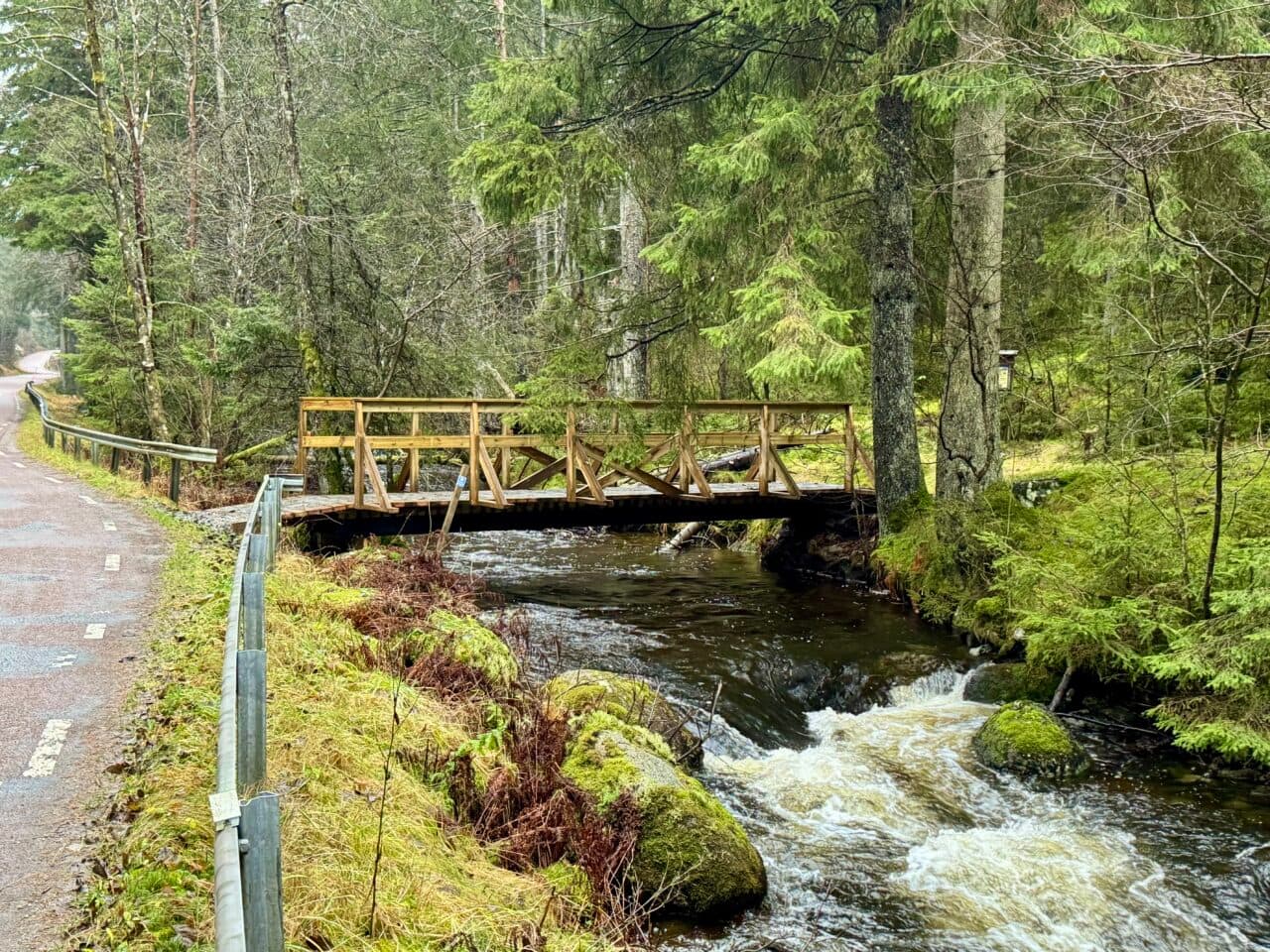 Entrén till Rördalens naturreservat