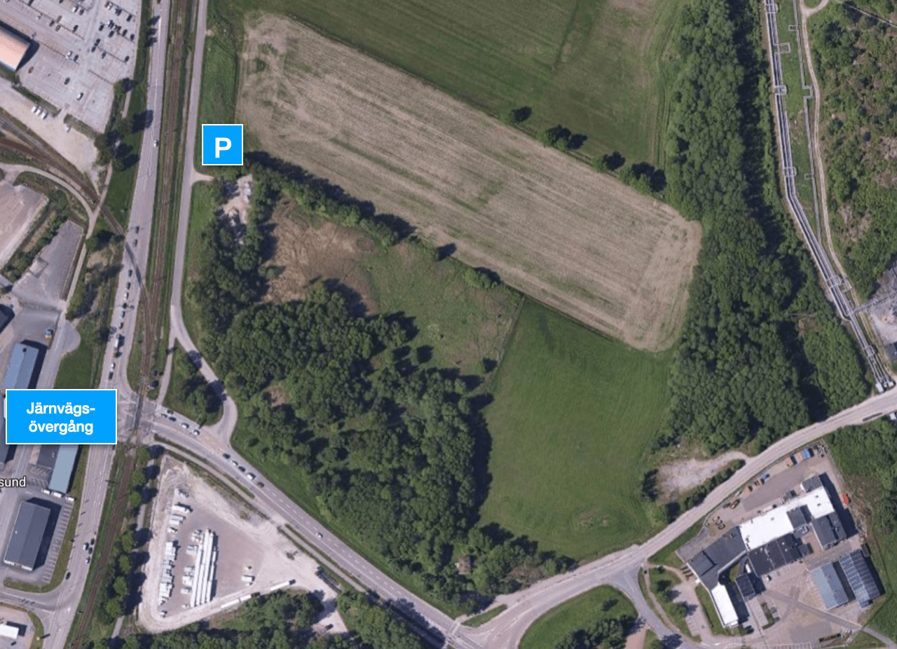 Karta över Industriängarna