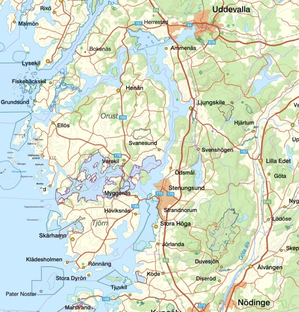 Karta över våra grannkommuner