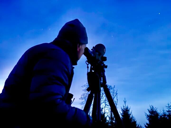 Jupiter på kvällshimlen