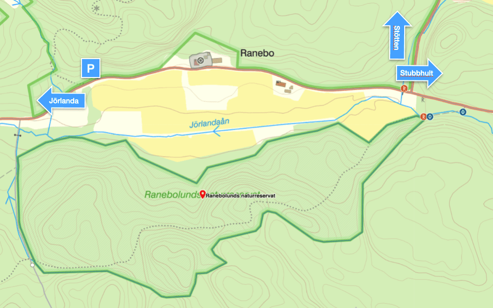 Karta över Ranebolund